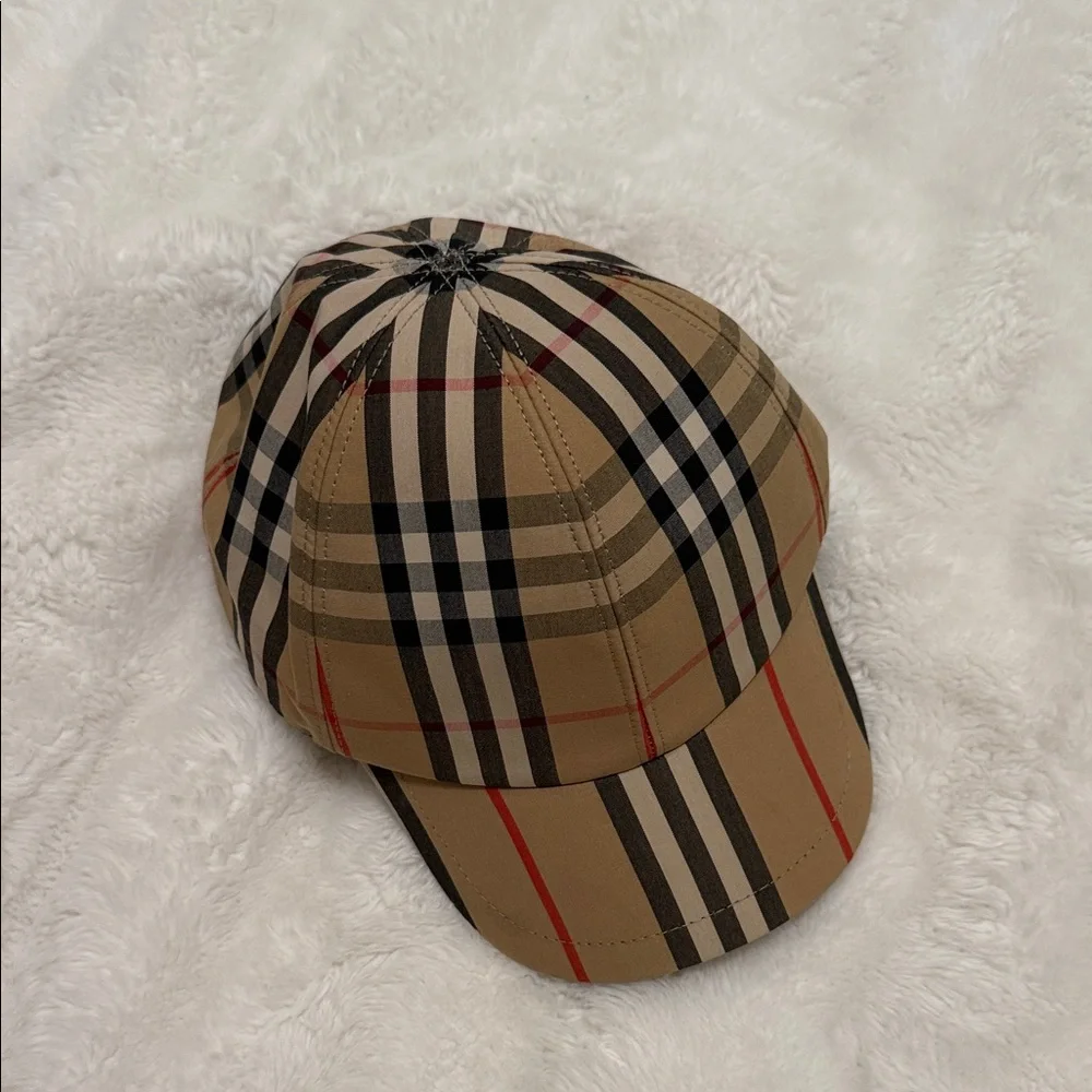 Burberry Classic Check Cap in Tan and Black